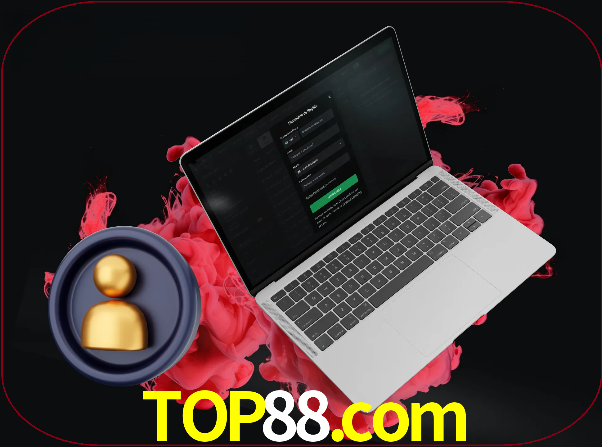 No cabeçalho do site top88, clique no botão que o levará a um formulário especial onde terá de introduzir as suas informações actuais.