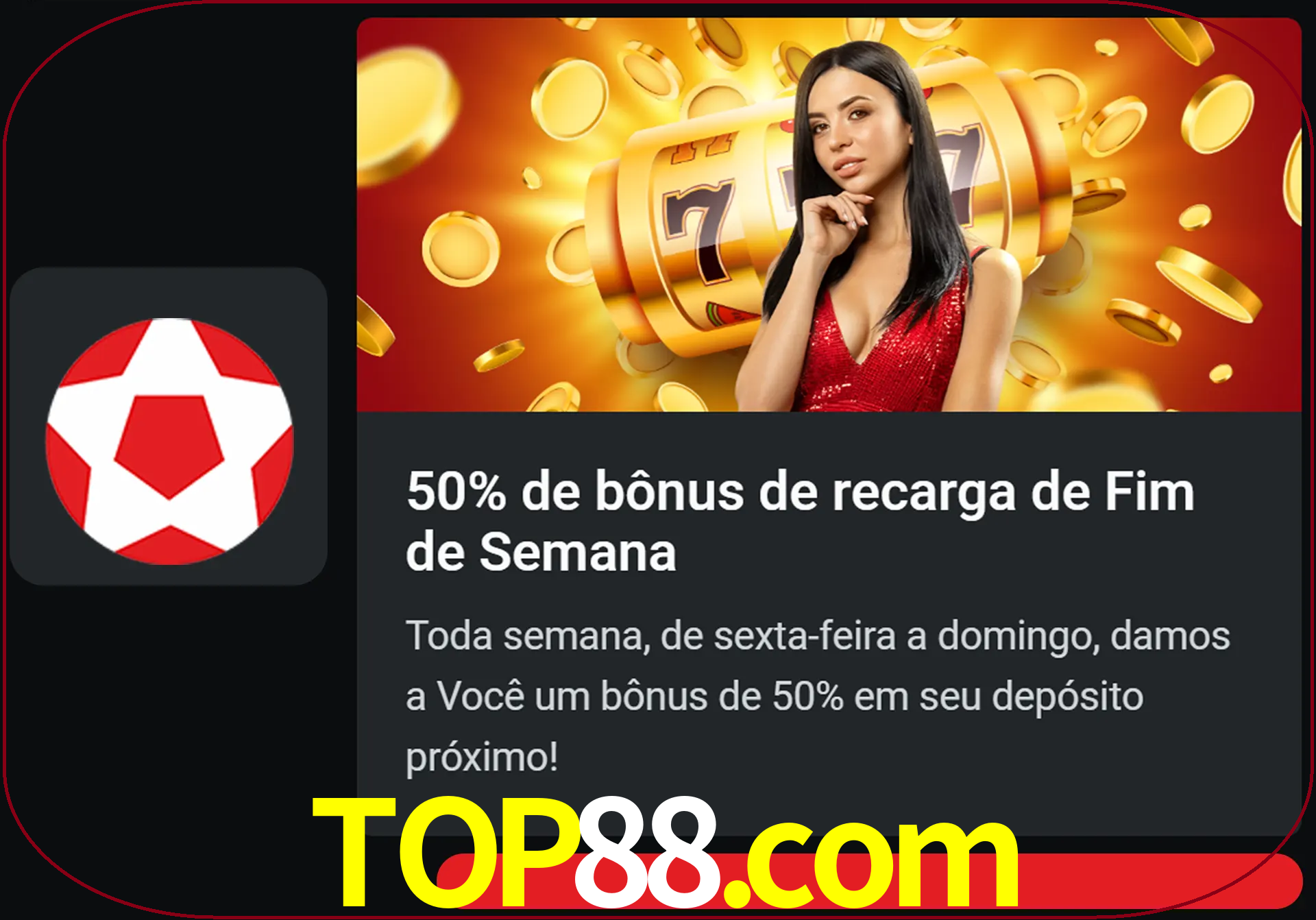 Volte a cada semana para receber novos bônus em dinheiro.