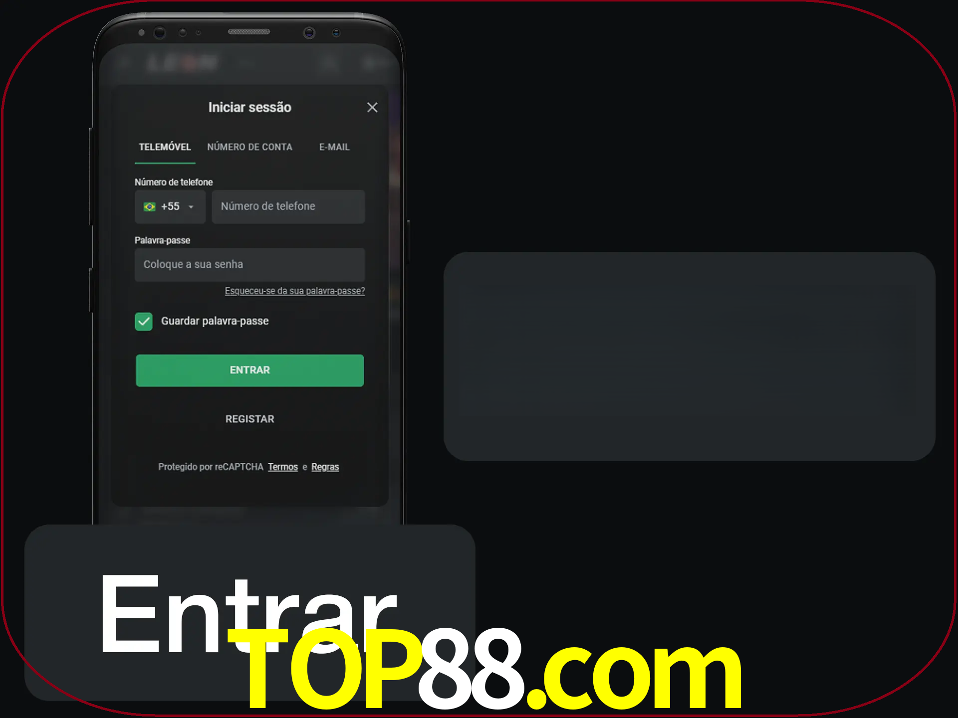Faça o login para começar a apostar e jogar no cassino.