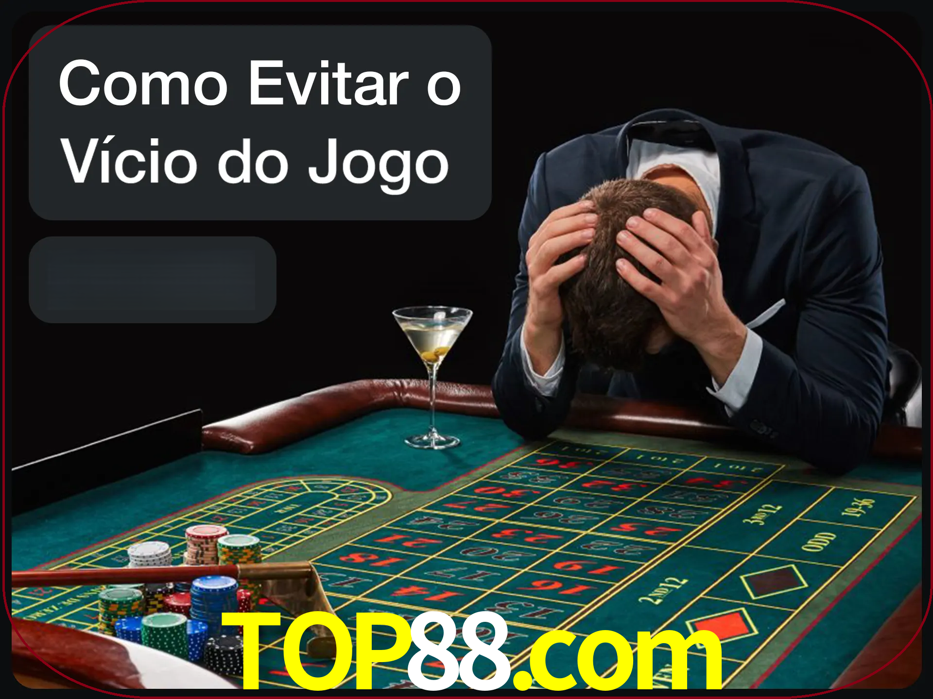 Você é responsável por cada uma de suas apostas.